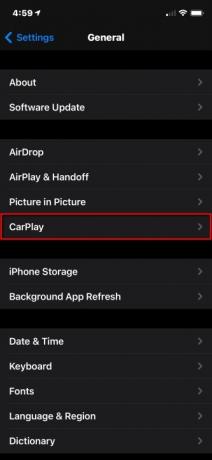 iPhone Izvēlieties CarPlay