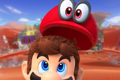 miyamoto w nagłówku filmu Mario Super Odysses