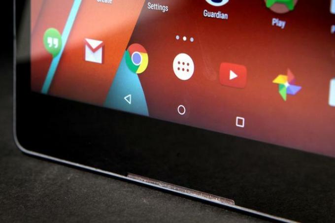 nexus 9 arvustus Google'i alumine ekraan esiküljel