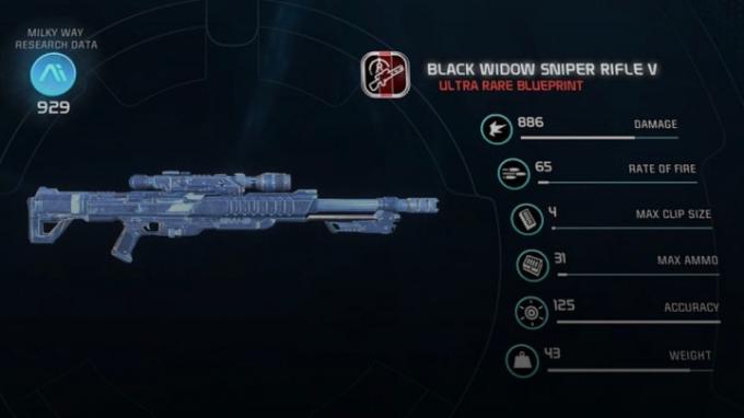 Black Widow Sniper Rifle V Blueprint