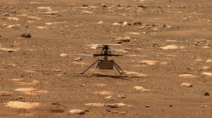 Helikopter Ingenuity NASA membuka kunci baling-balingnya, memungkinkannya berputar bebas, pada 7 April 2021, hari atau sol Mars ke-47 dari misi tersebut.