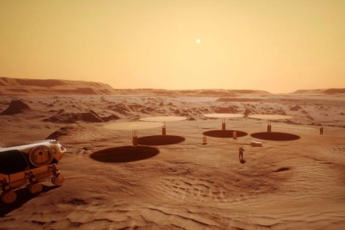 conceito da NASA: reatores em Marte