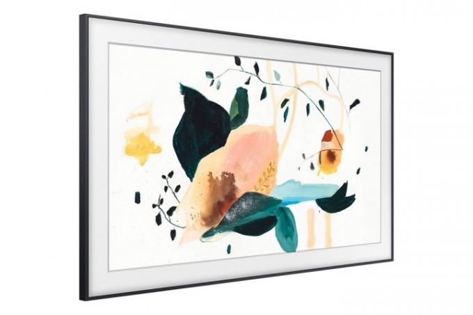 Le téléviseur 4K mural Samsung Frame de 32 pouces.