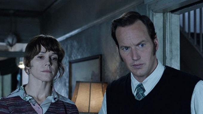Patrick Wilson a Frances O'Connor ve filmu The Conjuring 2.