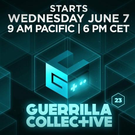 Guerrilla Collective Showcase 2023 arte chave.