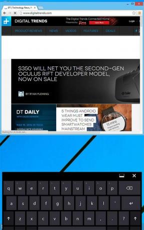 Tangkapan layar Lenovo ThinkPad 8 web