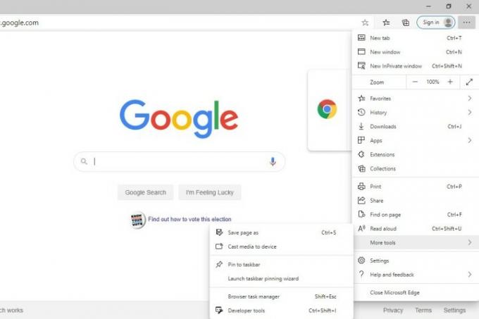 Изображение Microsoft Edge, закрепленное на панели задач