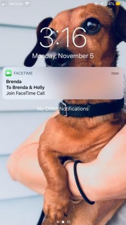 comment passer un appel FaceTime de groupe sur l'écran de verrouillage iOS 12