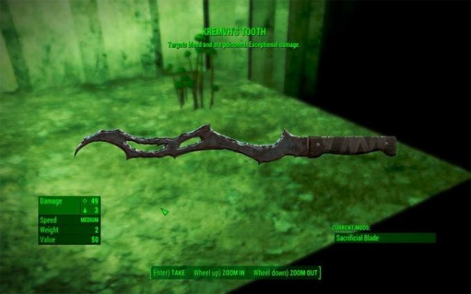 נשק השיניים של הקרמווה מ-Fallout 4. 