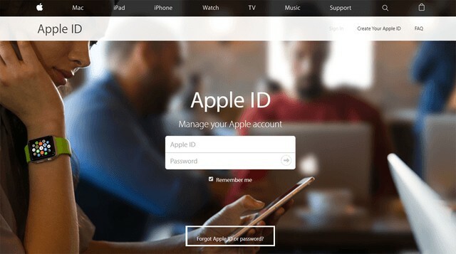 כיצד לאפס את הסיסמה של Apple ID שכחת את appleid או