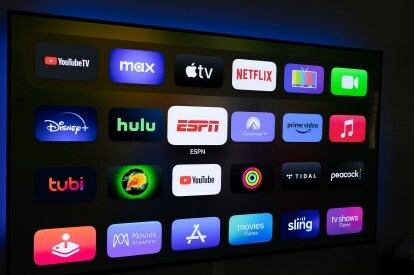 App-Symbole auf dem Apple TV-Startbildschirm.