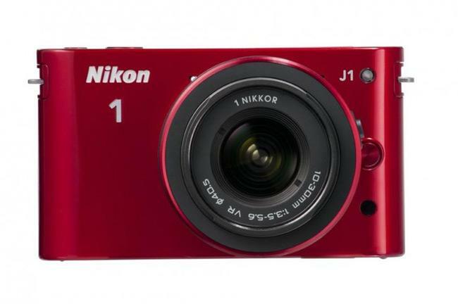 Nikon-1-J1-लाल-सामने