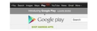 Google integreerib Play oma navigeerimisribale, selgitades veelgi hiljutist nimemuutust