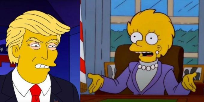 Os Simpsons previram que Trump se tornaria presidente