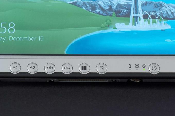 Panasonic FZ-G1 tablet előlapi gombok makró