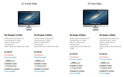 Apple iMac с нови срокове за доставка