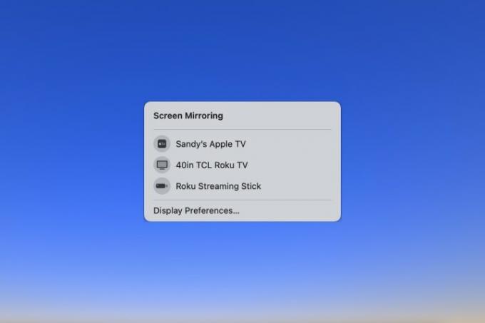 Mac에서 화면 미러링을 사용할 수 있는 장치입니다.