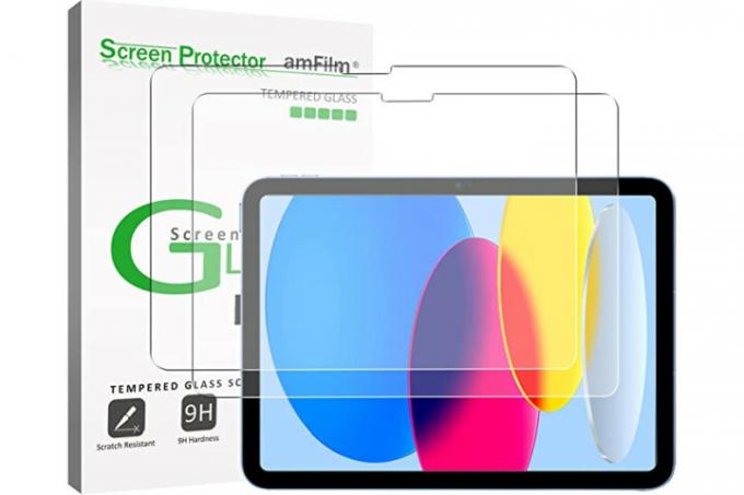 amFilm skærmbeskytter i hærdet glas til Apple iPad (2022).