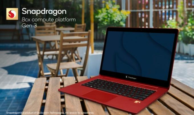 Qualcomm Snapdragon 8cx Gen 3 bärbar dator.