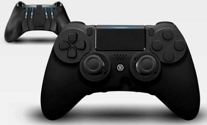 En Scuf Impact controller foran og bagpå.