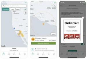 Tato aplikace poskytuje včasné varování před zemětřesením pro západní pobřeží