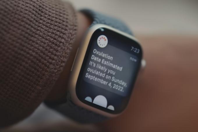 Upozorenje o ovulaciji na Apple Watch Series 8.