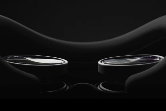 עדשות Zeiss בתוך אוזניות Apple Vision Pro.