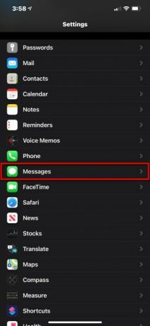 kako sprostiti prostor na iphone nastavitve izberite sporočila