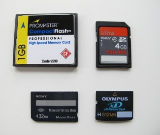 För inte så länge sedan använde digitalkameror olika konkurrerande format av flashminne.