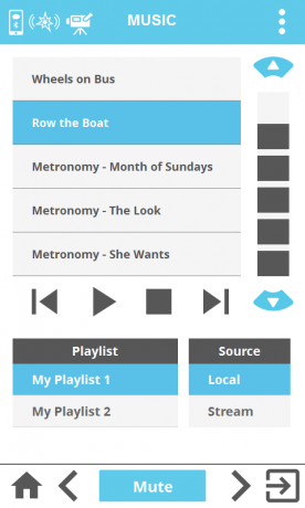 vudu7 v dviračio kompiuteris 5 muzikos ekranas