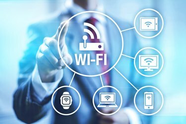 Wi-fi konsept illüstrasyon