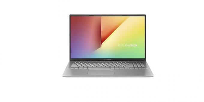 Asus Vivobook em um fundo branco.