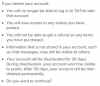 كيفية حذف حساب TikTok الخاص بك
