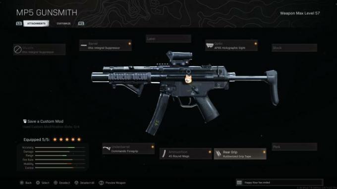 Modern Warfare MP5 в Call of Duty: Warzone.