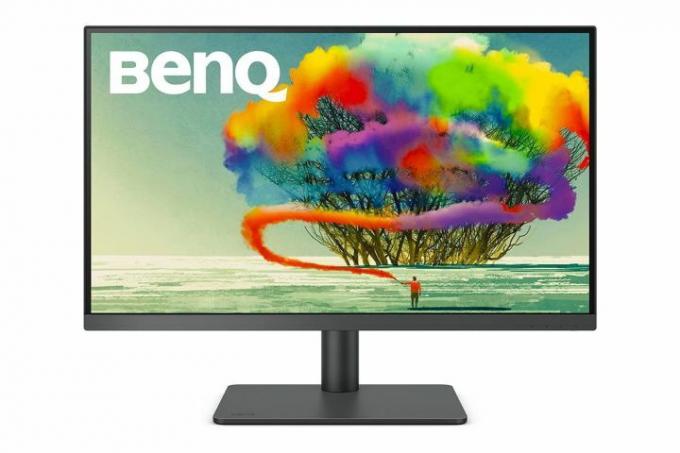 Le BenQ PD2705U sur fond blanc.