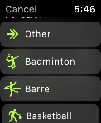 como usar outros recursos de fitness do Apple Watch1