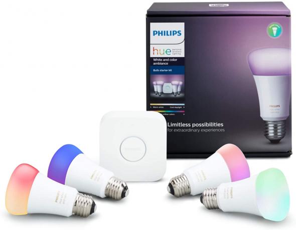 Philips Hue 4 パック (Hue Hub 付き)