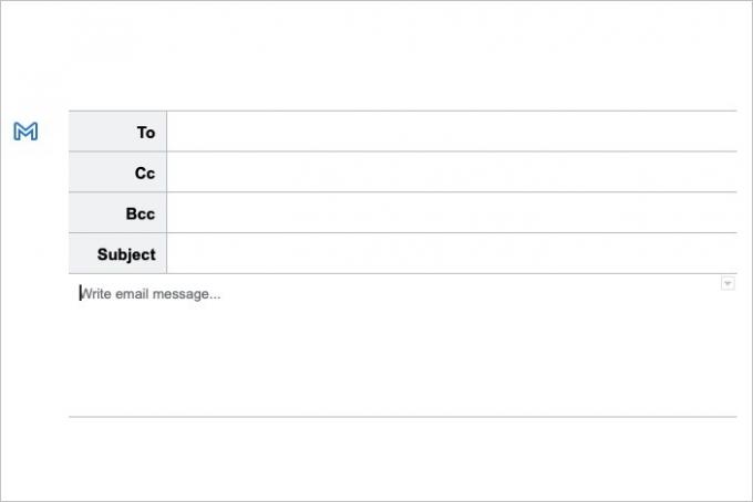 Modèle Gmail dans Google Docs.