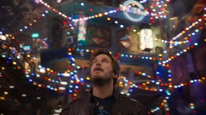 Chris Pratt The Guardians of the Galaxyn lomaerikoissarjassa.