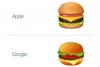 AppleとGoogleは、チーズバーガー絵文字でのチーズの配置について意見が一致していません