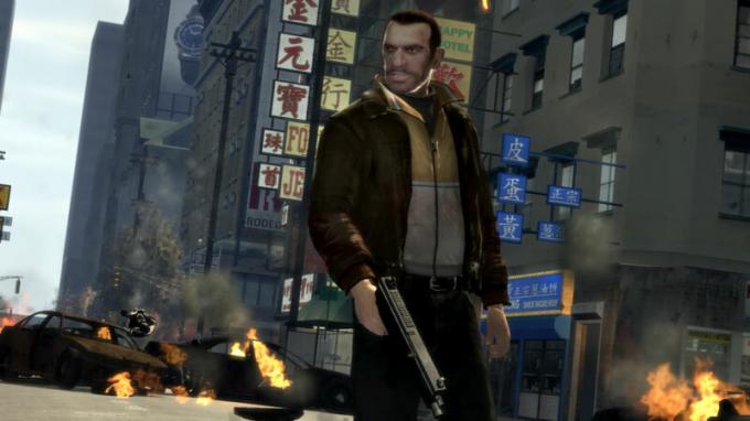 Niko firmast Grand Theft Auto IV.