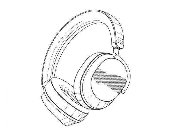 Sonos trådlösa hörlurar Patentillustration