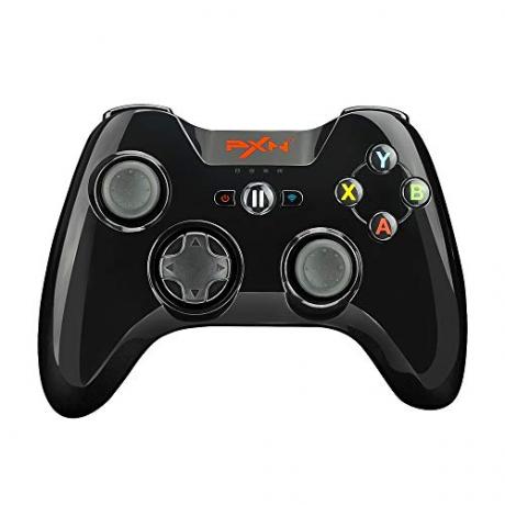 Controlador de jogo Mfi para iPhone PXN Speedy (6603) Controladores de jogos iOS para gamepad Call of Duty com clipe de telefone para Apple TV, Ipad, iPhone (preto)