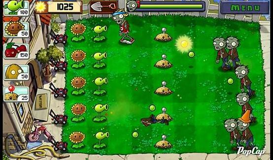 plants vs zombies nook screenshot nook tablet spil app