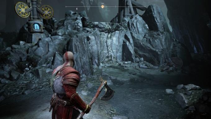 God of War artefakty kolekcjonerskie przewodnik do dna 1 jaskinia pod wodospadem