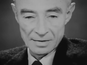 J. Robert Oppenheimer in de documentaire 'The Day After Trinity'.