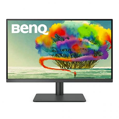 BenQ PD2705U Moniteur IPS 4K UHD 27 pouces USB-C, 99 % sRGB et Rec.709, HDR10, design ergonomique, soin des yeux, haut-parleurs intégrés