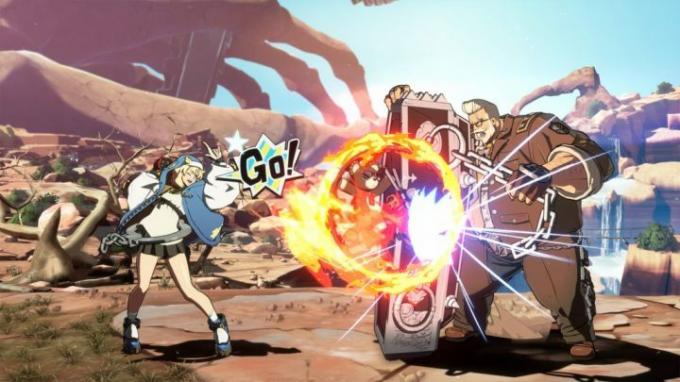 Bridget lutando em Guilty Gear Strive.