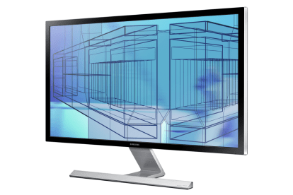 samsung razkriva pet novih zaslonov, vključno s cenovno ugodnim 28-palčnim zaslonom 4k u28d590 004 r perspektivno črn