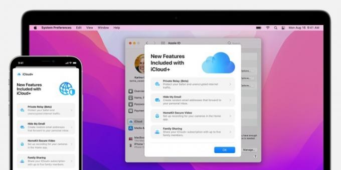 Neue iCloud-Funktionen auf einem Mac.